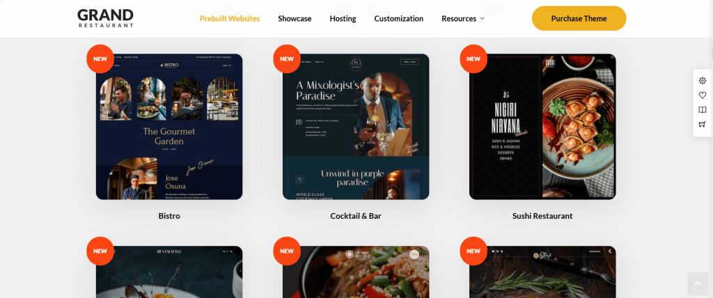 Grand Restaurant, WordPress Restaurant Plugin, Themeshape