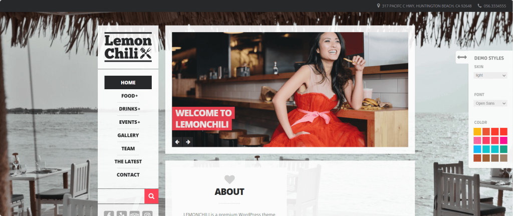 LemonChili, A Restaurant WordPress Theme, Themeshape