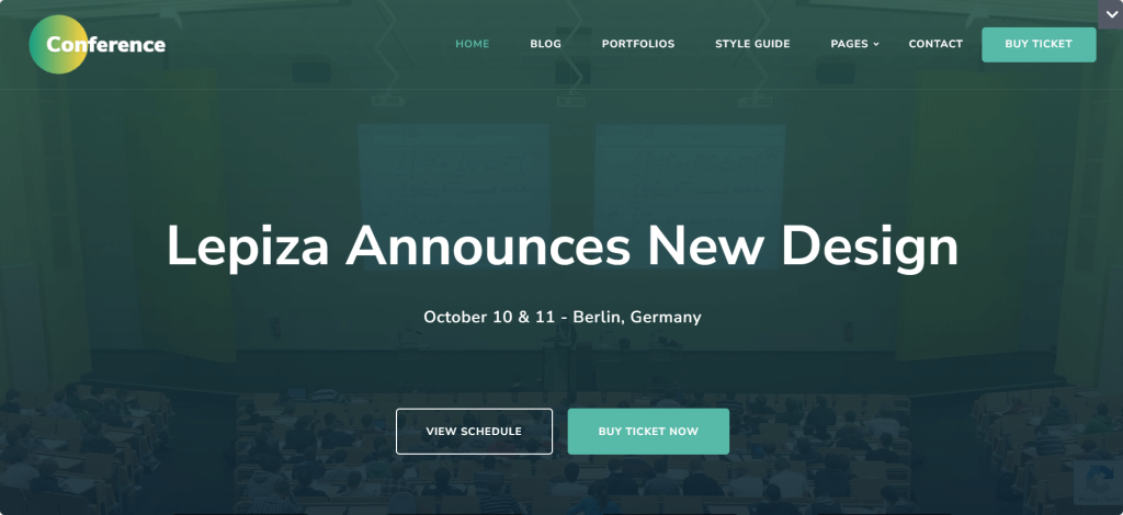 The Conference, Event WordPress theme, Themeshape